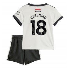 Manchester United Casemiro #18 Tredjedraktsett Barn 2024-25 Kortermet (+ korte bukser)